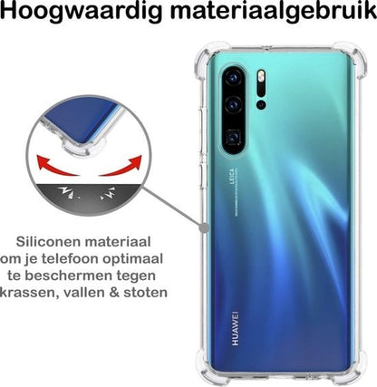 Forterra Huawei P30 Pro Hoesje Shockproof Backcover Siliconen - Transparant