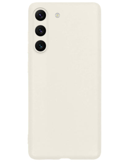Forterra Samsung S23 Plus Hoesje Siliconen Backcover Lichtgewicht - Wit