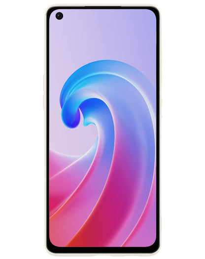 Forterra OPPO A76 Hoesje Siliconen Backcover Lichtgewicht - Wit