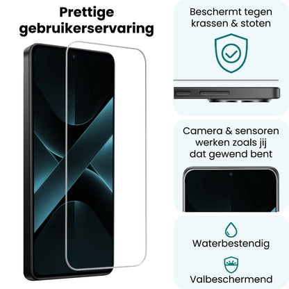 Forterra Xiaomi Poco X7 Pro Screenprotector Gehard Glas - Anti-kras