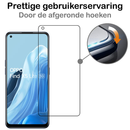 Forterra OPPO Find X5 Lite Screenprotector Gehard Glas - Anti-kras