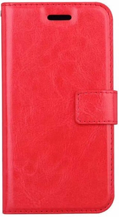 Forterra iPhone X Hoesje Bookcase Cover met Kaarthouder - Rood