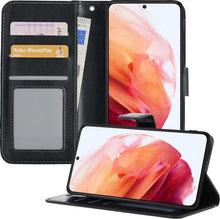Forterra Samsung S21 Plus Hoesje Bookcase Cover met Kaarthouder - Zwart