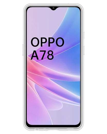 Forterra OPPO A78 5G Hoesje Siliconen Backcover Lichtgewicht - Transparant