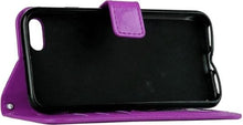 Forterra iPhone 7/8 Hoesje Bookcase Cover met Kaarthouder - Paars