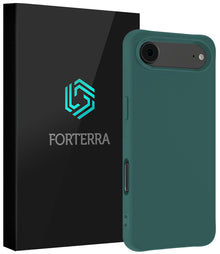 Forterra iPhone Air Hoesje Siliconen Backcover Lichtgewicht - Donkergroen