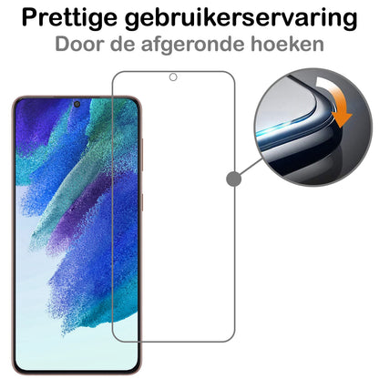 Forterra Samsung S21 FE Screenprotector Gehard Glas - Anti-kras