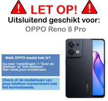 Forterra OPPO Reno 8 Pro Hoesje Siliconen Backcover Lichtgewicht - Transparant