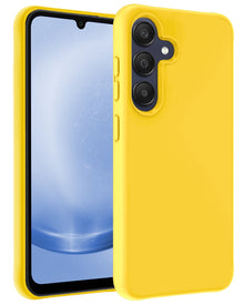Forterra Samsung A25 Hoesje Siliconen Backcover Lichtgewicht - Geel