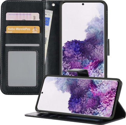Forterra Samsung S20 Hoesje Bookcase Cover met Kaarthouder - Zwart