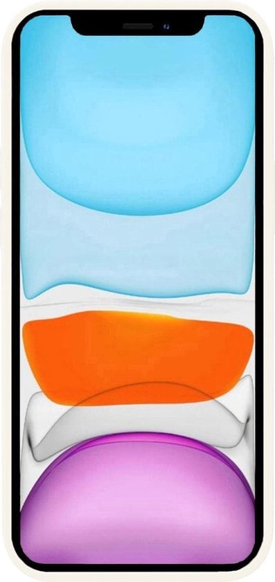 Forterra iPhone XR Hoesje Siliconen Backcover Lichtgewicht - Wit