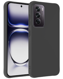 Forterra OPPO Reno 12 Pro Hoesje Siliconen Backcover Lichtgewicht - Zwart