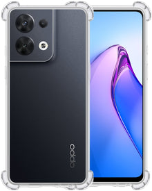 Forterra OPPO Reno 8 Pro Hoesje Shockproof Backcover Siliconen - Transparant
