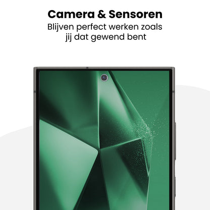 Forterra Privacy Screenprotector Geschikt voor Samsung Galaxy S24 Ultra - Met Installatie Kit - Privacy - Beschermglas - Flexibel Glas - Tempered Glass - Screen Protector