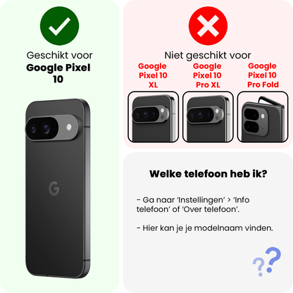 Forterra Google Pixel 10 Screenprotector Gehard Glas - Privacy