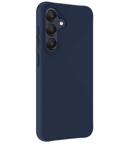Forterra Samsung A25 Hoesje Siliconen Backcover Lichtgewicht - Donkerblauw