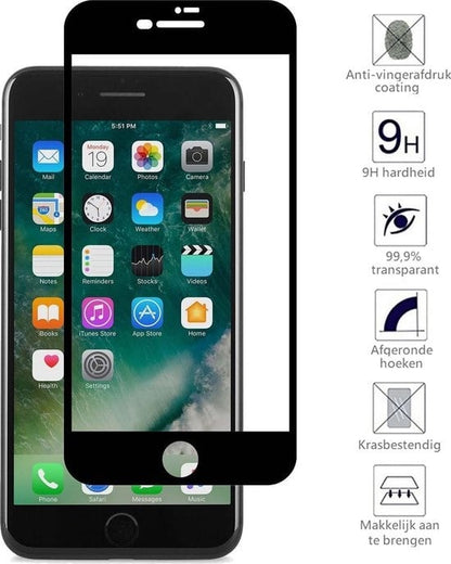 Forterra iPhone 7 Screenprotector Gehard Glas - Full Screen