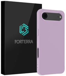 Forterra iPhone Air Hoesje Siliconen Backcover Lichtgewicht - Lila