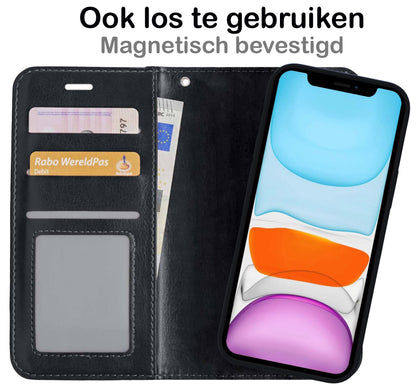 Forterra iPhone 11 Pro Hoesje Bookcase Cover Uitneembaar - Zwart