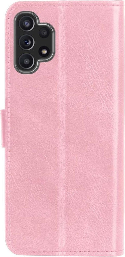 Forterra Samsung A32 5G Hoesje Bookcase Cover met Kaarthouder - Lichtroze