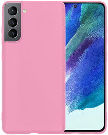 Forterra Samsung S21 FE Hoesje Siliconen Backcover Lichtgewicht - Lichtroze