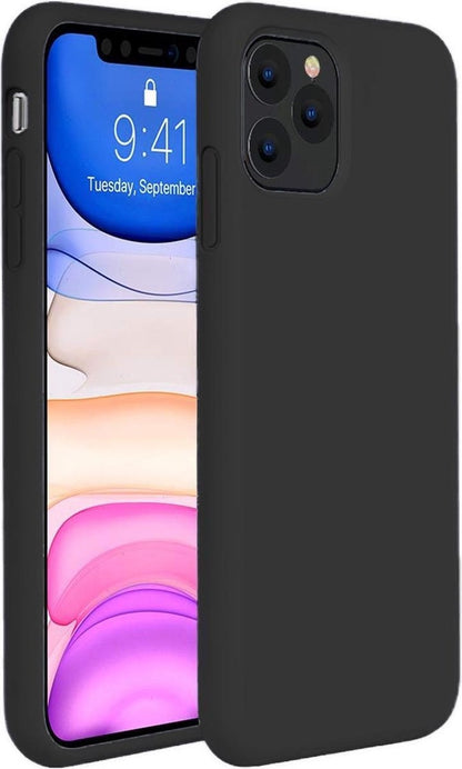 Forterra iPhone 11 Pro Hoesje Siliconen Backcover Lichtgewicht - Zwart