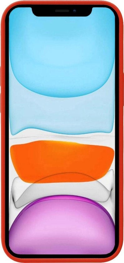 Forterra iPhone Xs Max Hoesje Siliconen Backcover Lichtgewicht - Rood