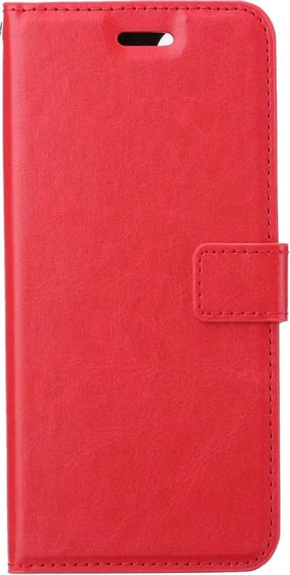 Forterra Samsung A32 5G Hoesje Bookcase Cover met Kaarthouder - Rood
