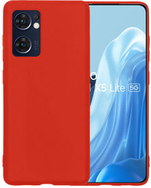 Forterra OPPO Find X5 Lite Hoesje Siliconen Backcover Lichtgewicht - Rood