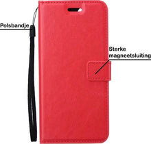 Forterra Samsung S21 Hoesje Bookcase Cover met Kaarthouder - Rood