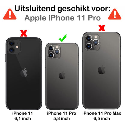 Forterra iPhone 11 Pro Hoesje Siliconen Backcover Lichtgewicht - Grijs