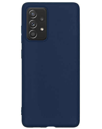 Forterra Samsung A53 Hoesje Siliconen Backcover Lichtgewicht - Donkerblauw