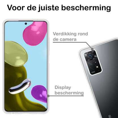 Forterra Xiaomi Mi 10 Pro Hoesje Siliconen Backcover Lichtgewicht - Transparant