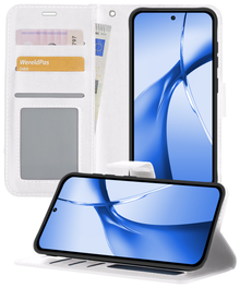 Forterra OnePlus Nord CE 4 Hoesje Bookcase Cover met Kaarthouder - Wit