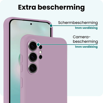 Forterra Samsung S26 Ultra Hoesje Siliconen Backcover Lichtgewicht - Lila