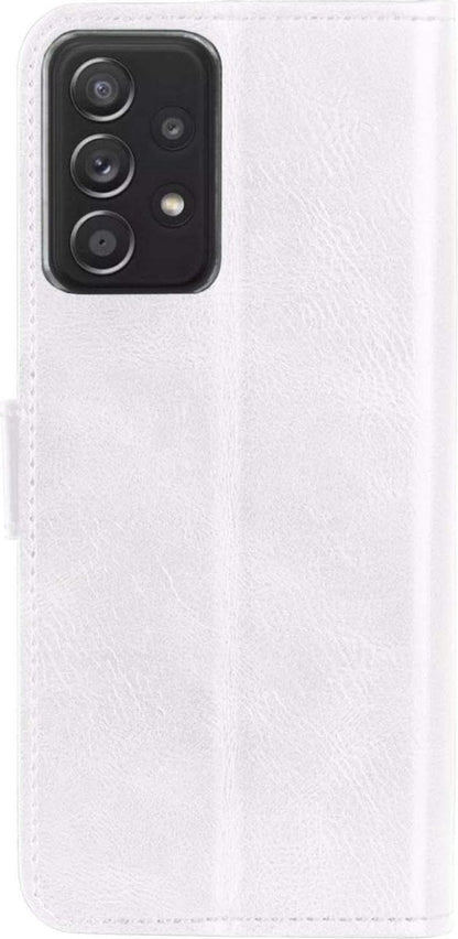 Forterra Samsung A52 5G Hoesje Bookcase Cover met Kaarthouder - Wit