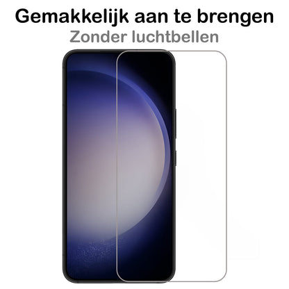Forterra Samsung S23 Plus Screenprotector Gehard Glas - Volledige dekking