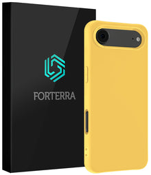 Forterra iPhone Air Hoesje Siliconen Backcover Lichtgewicht - Geel