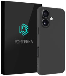 Forterra iPhone 17 Hoesje Siliconen Backcover Lichtgewicht - Zwart