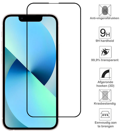 Forterra iPhone 14 Screenprotector Gehard Glas - Full Screen
