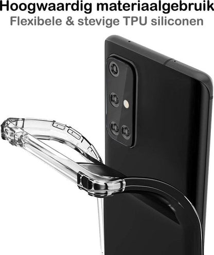 Forterra Samsung A51 Hoesje Shockproof Backcover Siliconen - Transparant