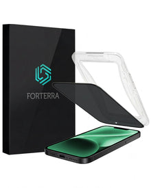 Forterra Privacy Screenprotector Geschikt voor Apple iPhone 14 - Met Installatie Kit - Privacy - Beschermglas - Flexibel Glas - Tempered Glass - Screen Protector