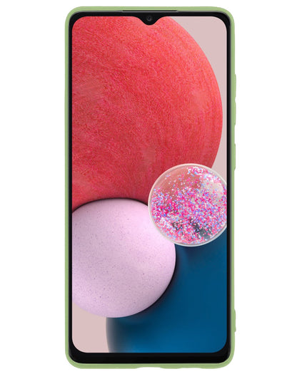 Forterra Samsung A13 4G Hoesje Siliconen Backcover Lichtgewicht - Groen
