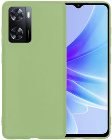 Forterra OPPO A57s Hoesje Siliconen Backcover Lichtgewicht - Groen