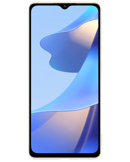 Forterra OPPO A16s Hoesje Siliconen Backcover Lichtgewicht - Wit