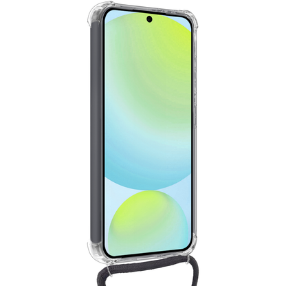 Forterra Samsung S24 FE Hoesje met Koord Backcover Shockproof - Transparant