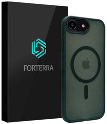 Forterra iPhone 17e Hoesje Geschikt voor Magsafe Backcover Shockproof - Donkergroen