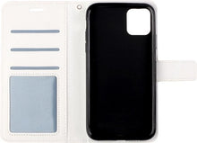 Forterra iPhone 12 Hoesje Bookcase Cover met Kaarthouder - Wit