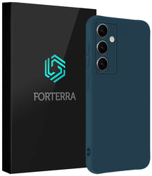 Forterra Samsung S25 Plus Hoesje Siliconen Backcover Lichtgewicht - Donkerblauw