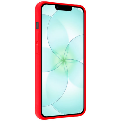 Forterra iPhone 17e Hoesje Siliconen Backcover Lichtgewicht - Rood